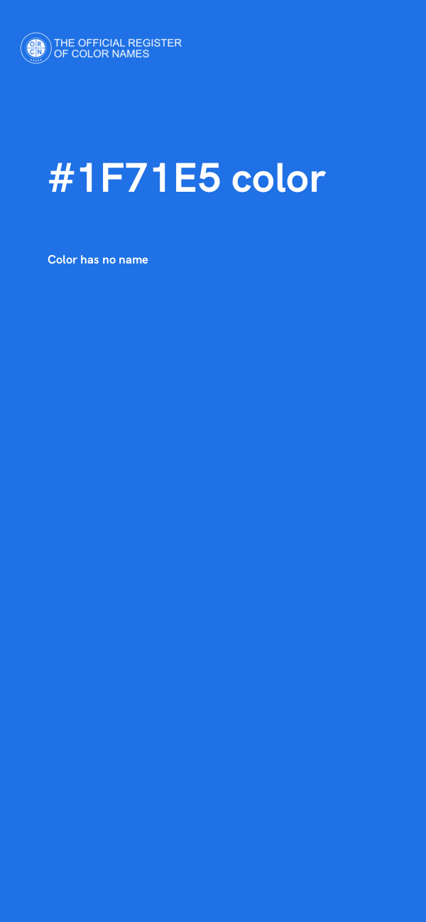 #1F71E5 color image