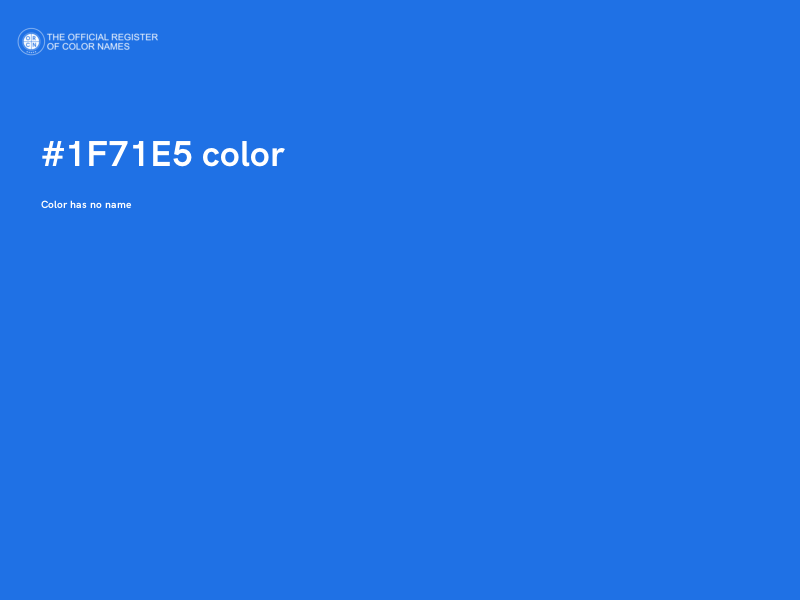 #1F71E5 color image