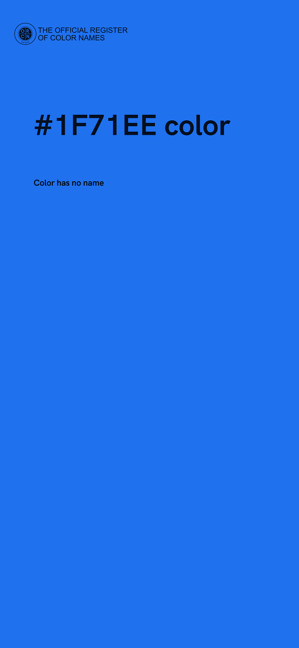 #1F71EE color image