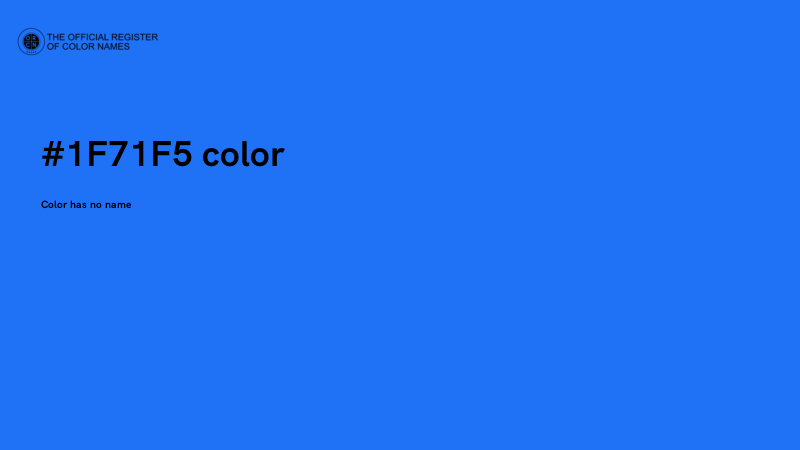 #1F71F5 color image