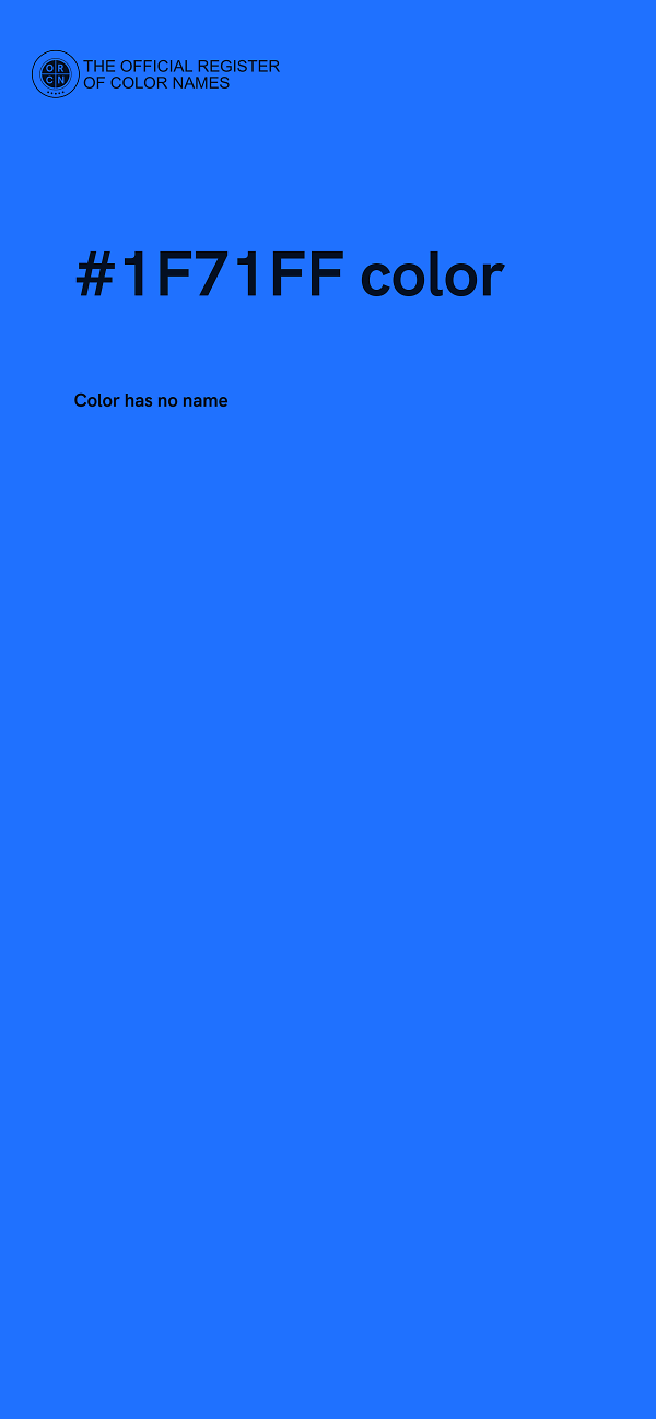 #1F71FF color image