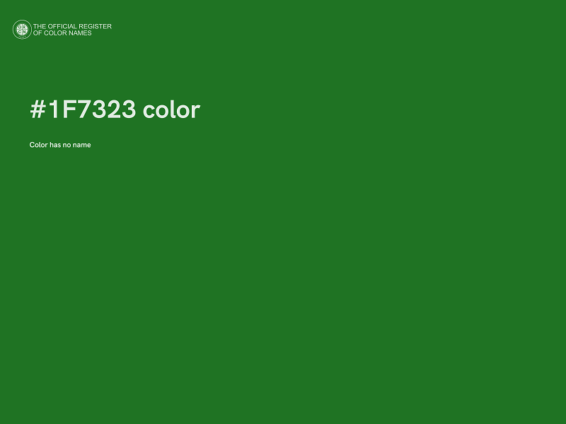 #1F7323 color image