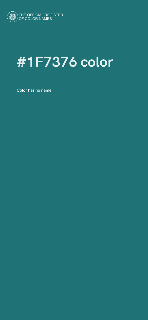 #1F7376 color image