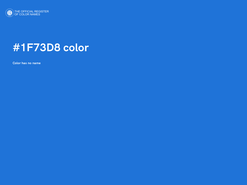 #1F73D8 color image