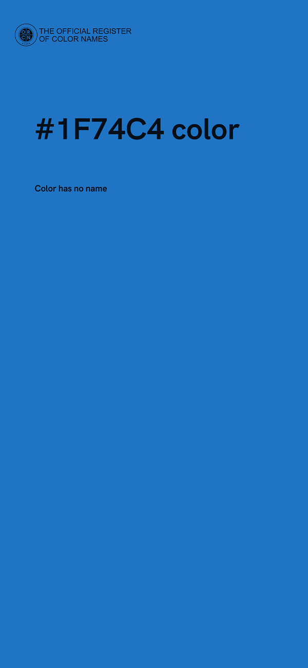 #1F74C4 color image