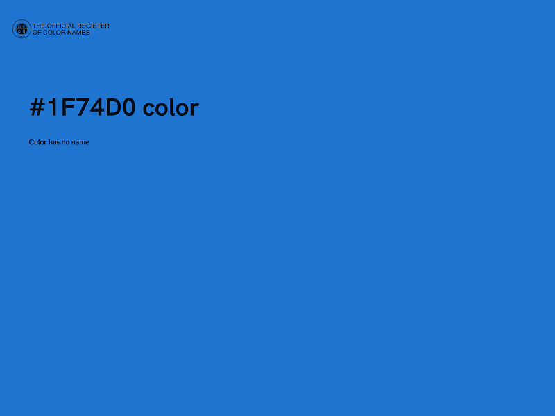 #1F74D0 color image