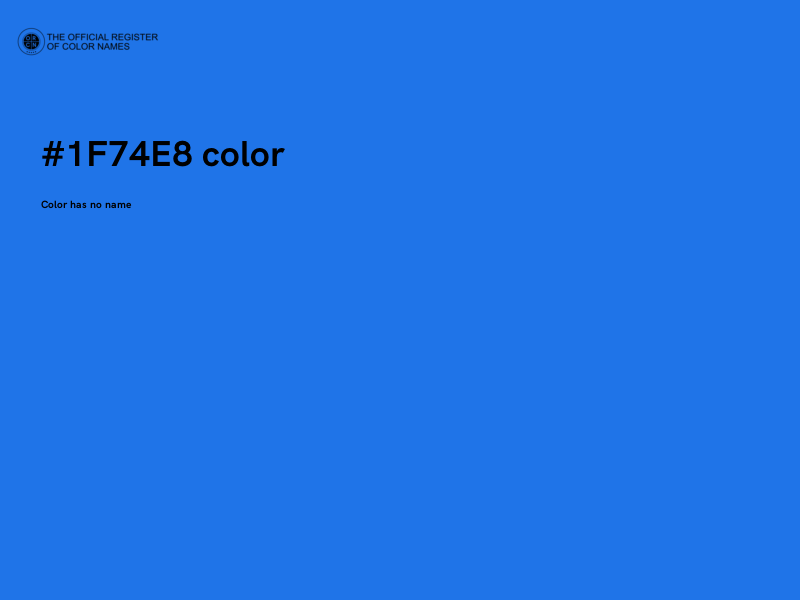 #1F74E8 color image