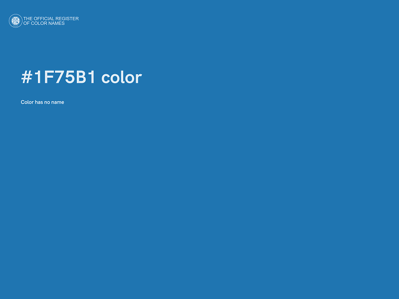 #1F75B1 color image