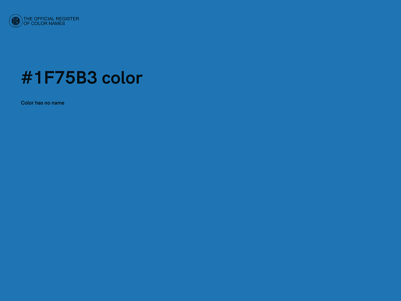 #1F75B3 color image