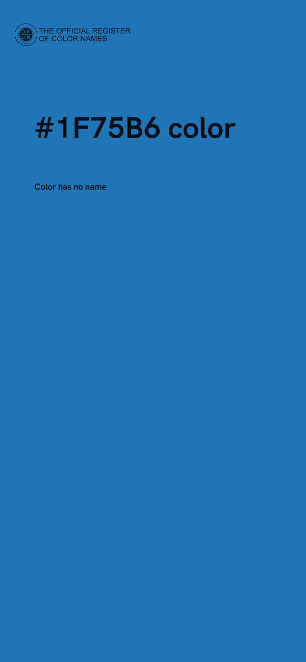 #1F75B6 color image