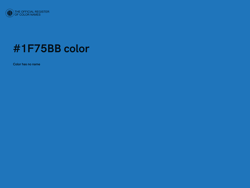 #1F75BB color image
