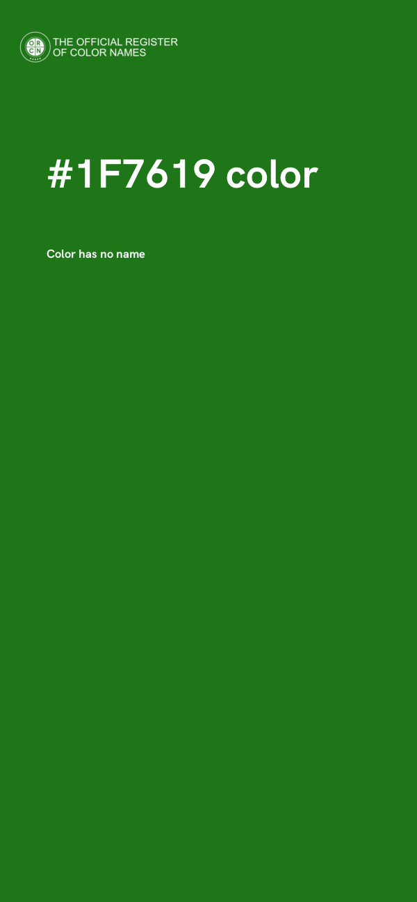 #1F7619 color image
