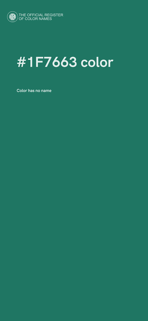 #1F7663 color image