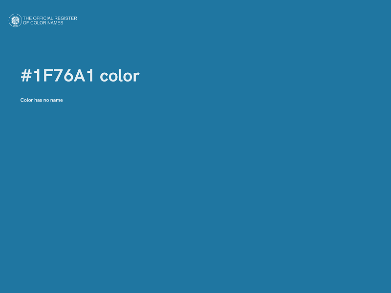 #1F76A1 color image