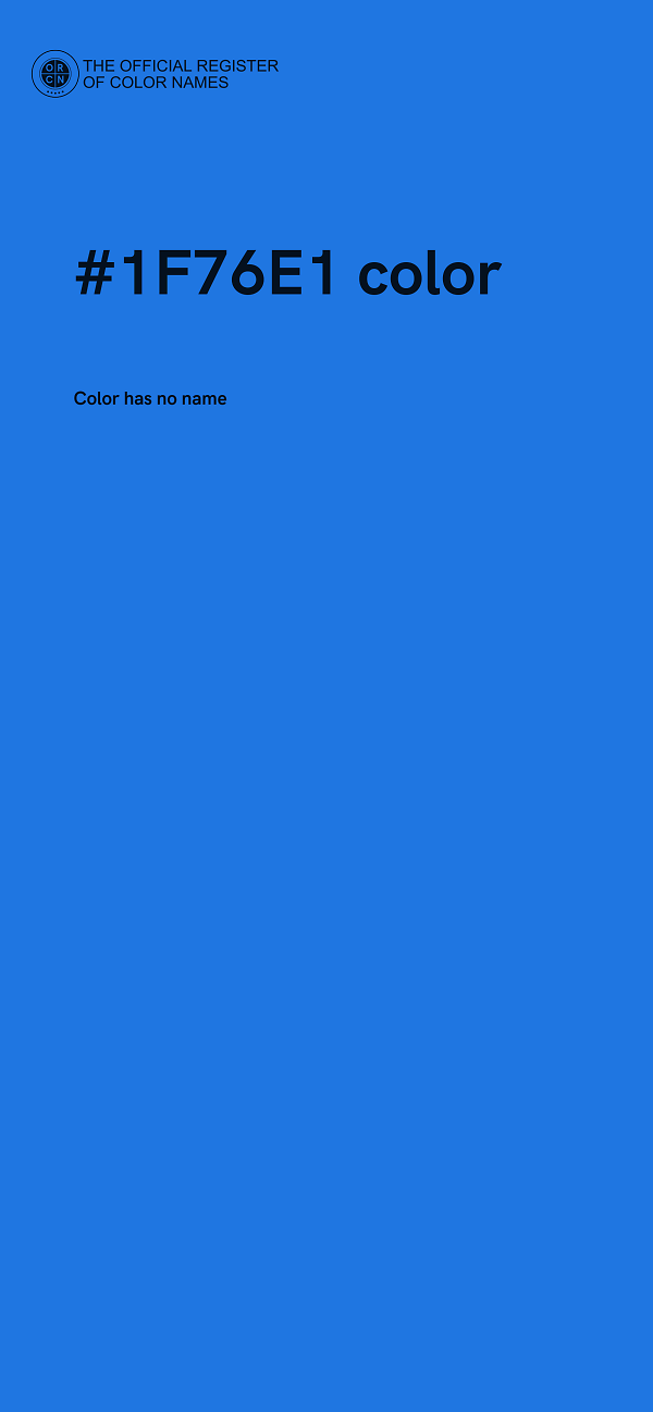 #1F76E1 color image