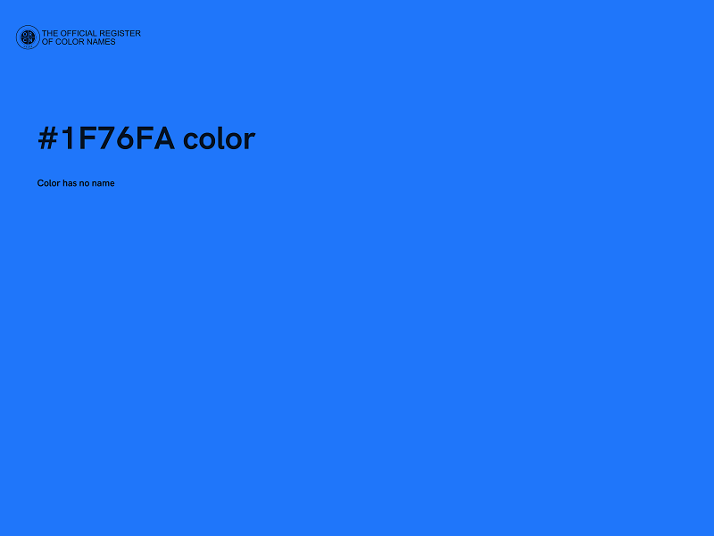 #1F76FA color image