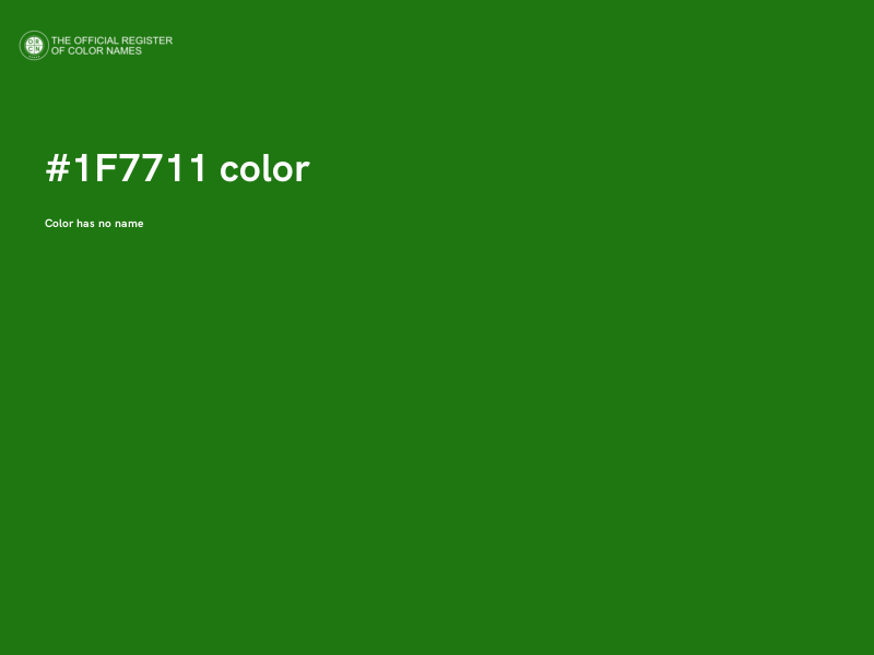 #1F7711 color image