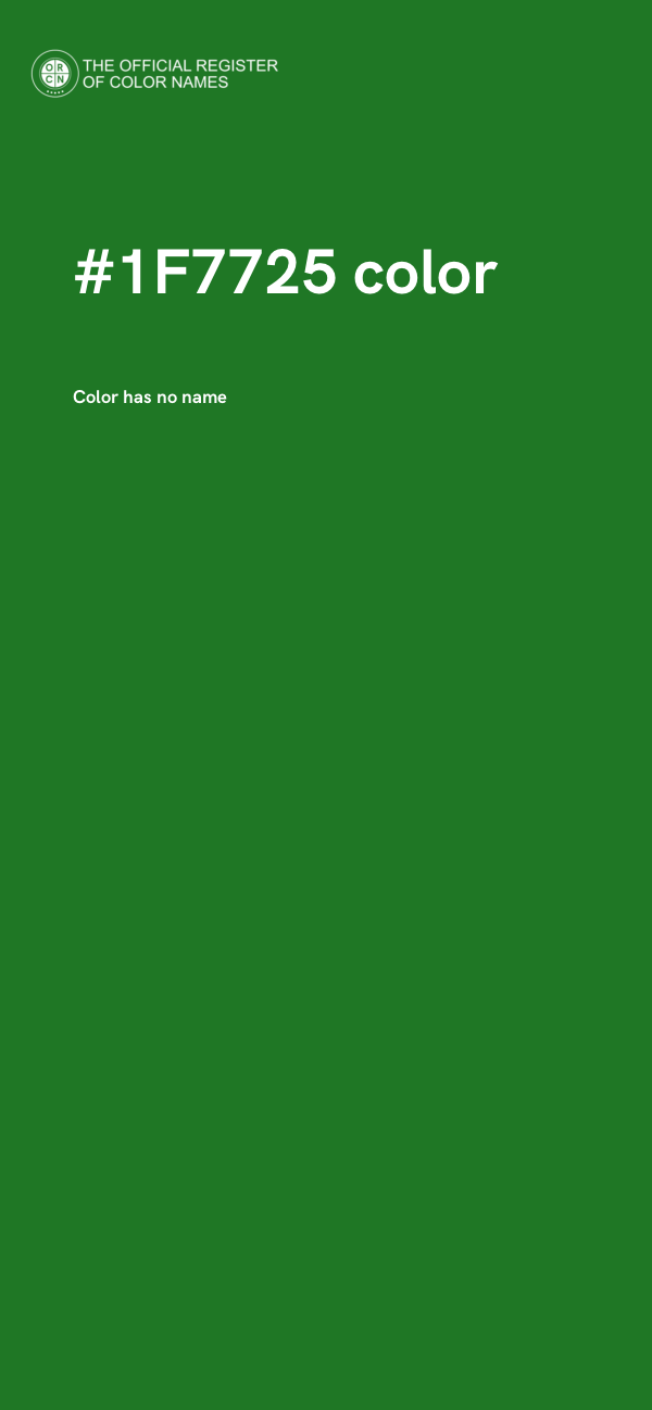 #1F7725 color image