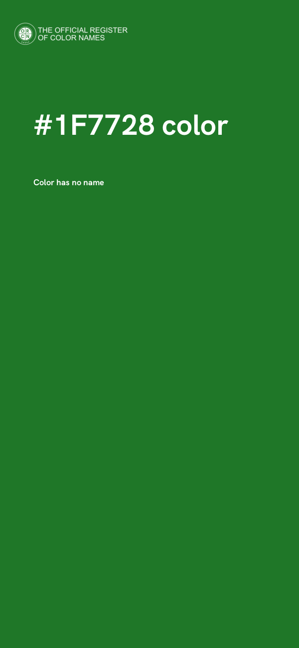 #1F7728 color image