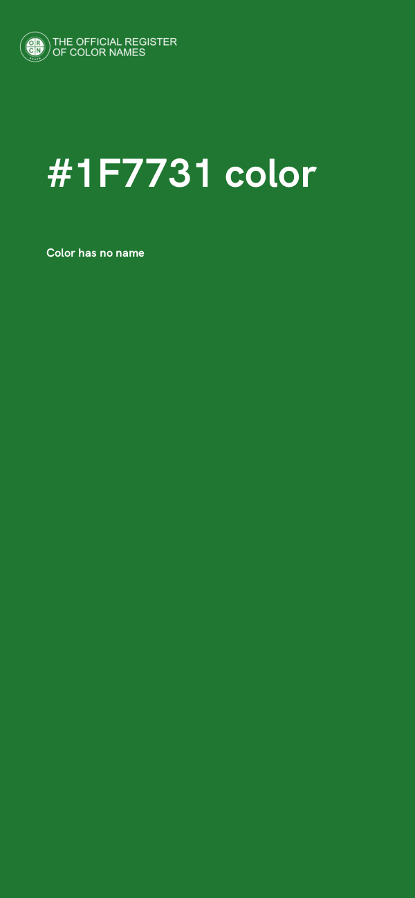 #1F7731 color image