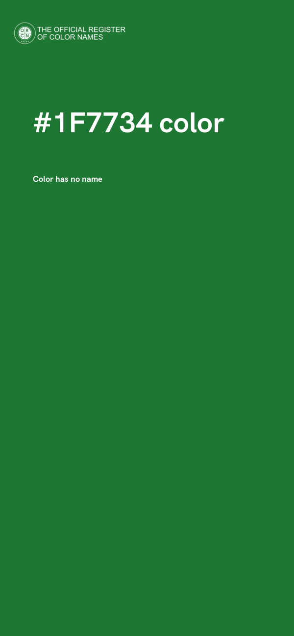 #1F7734 color image