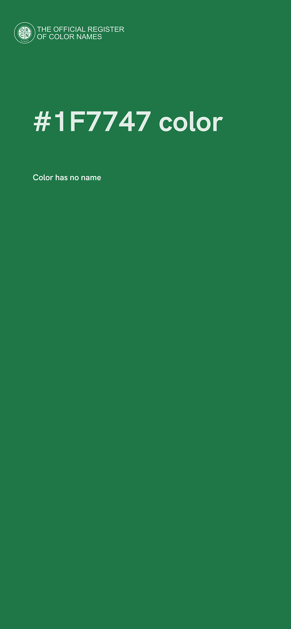 #1F7747 color image
