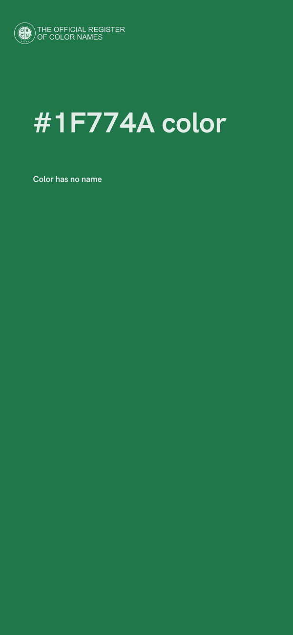 #1F774A color image