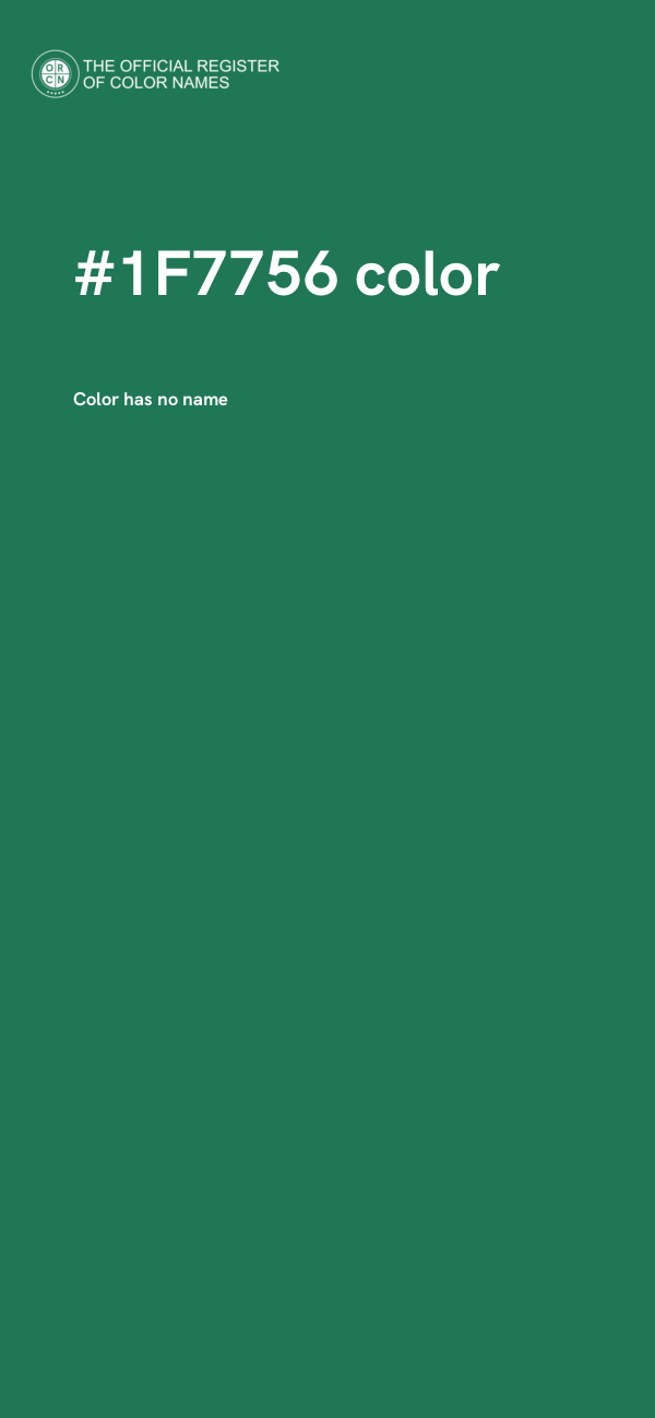 #1F7756 color image