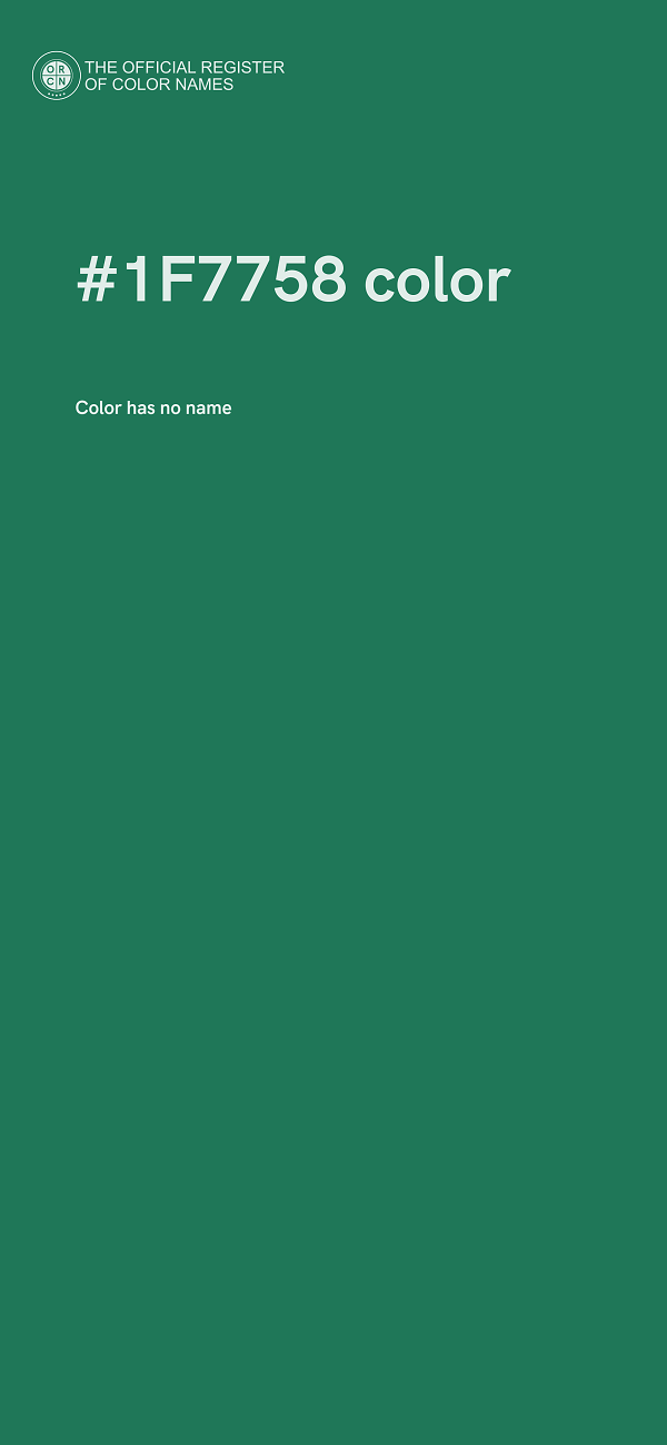 #1F7758 color image