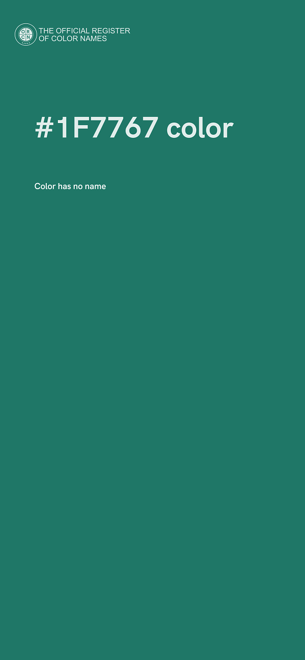 #1F7767 color image