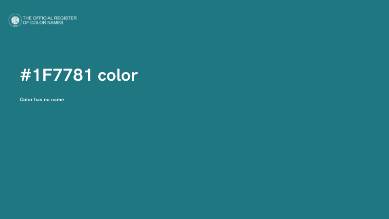 #1F7781 color image