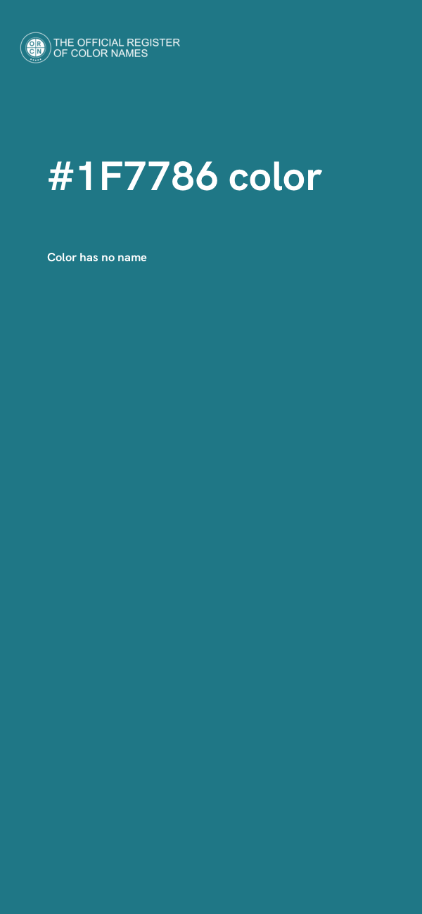 #1F7786 color image