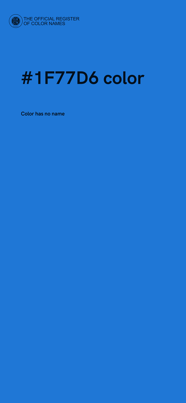 #1F77D6 color image
