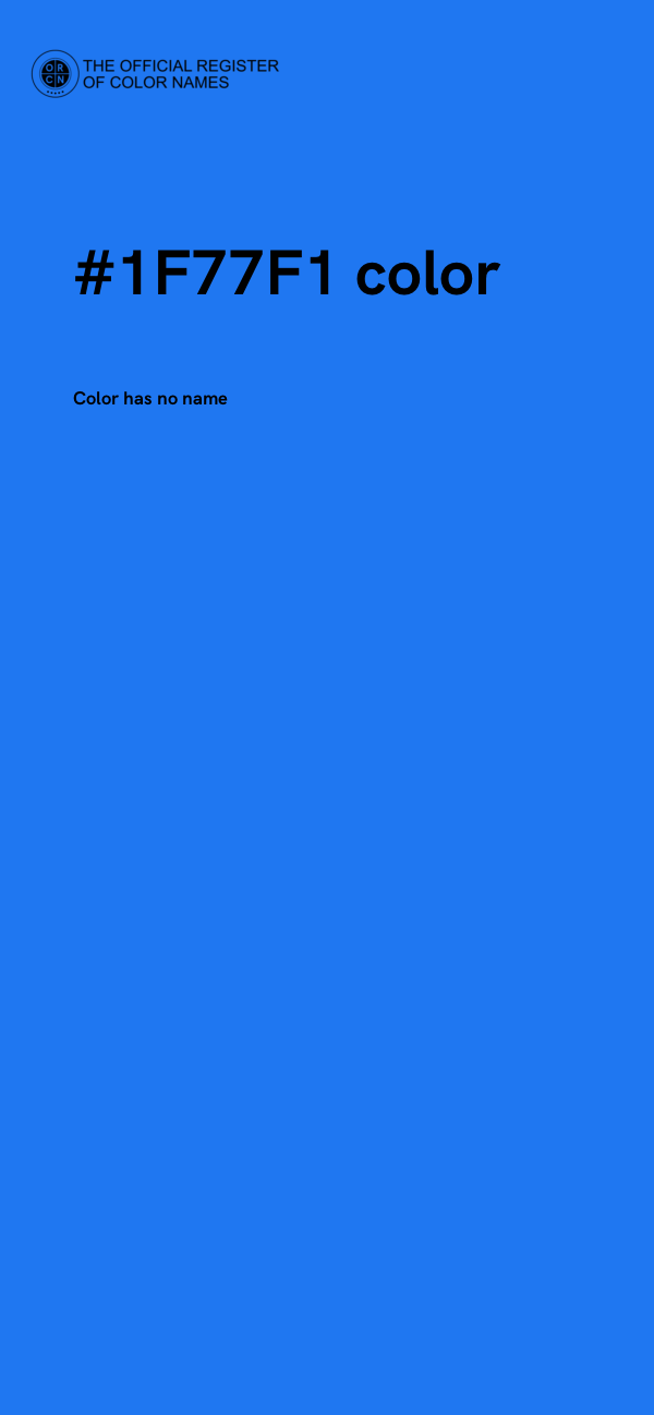 #1F77F1 color image