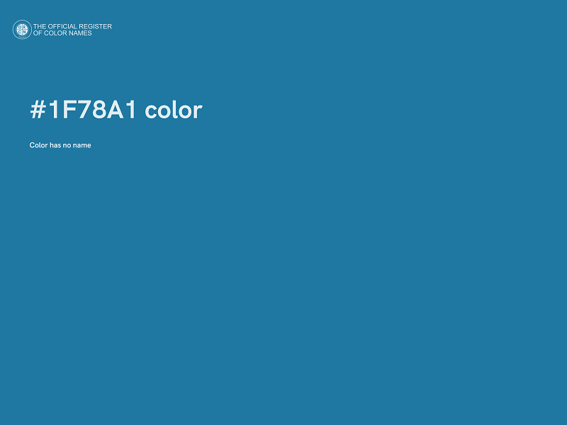 #1F78A1 color image