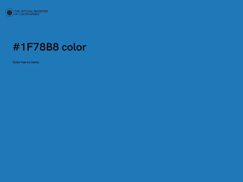 #1F78B8 color image