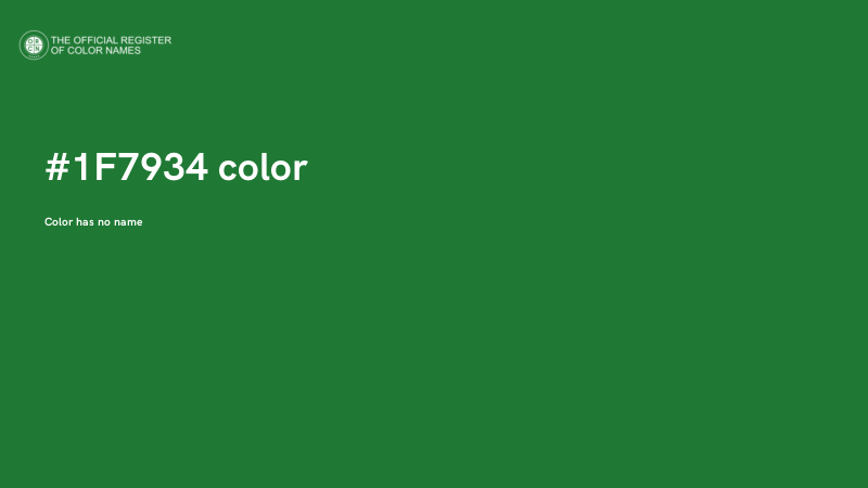 #1F7934 color image