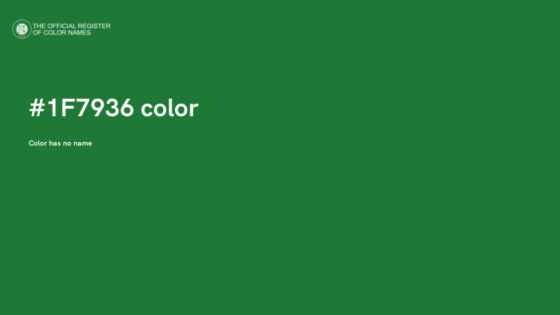 #1F7936 color image