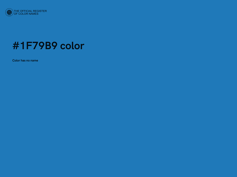 #1F79B9 color image