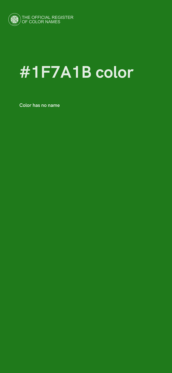 #1F7A1B color image