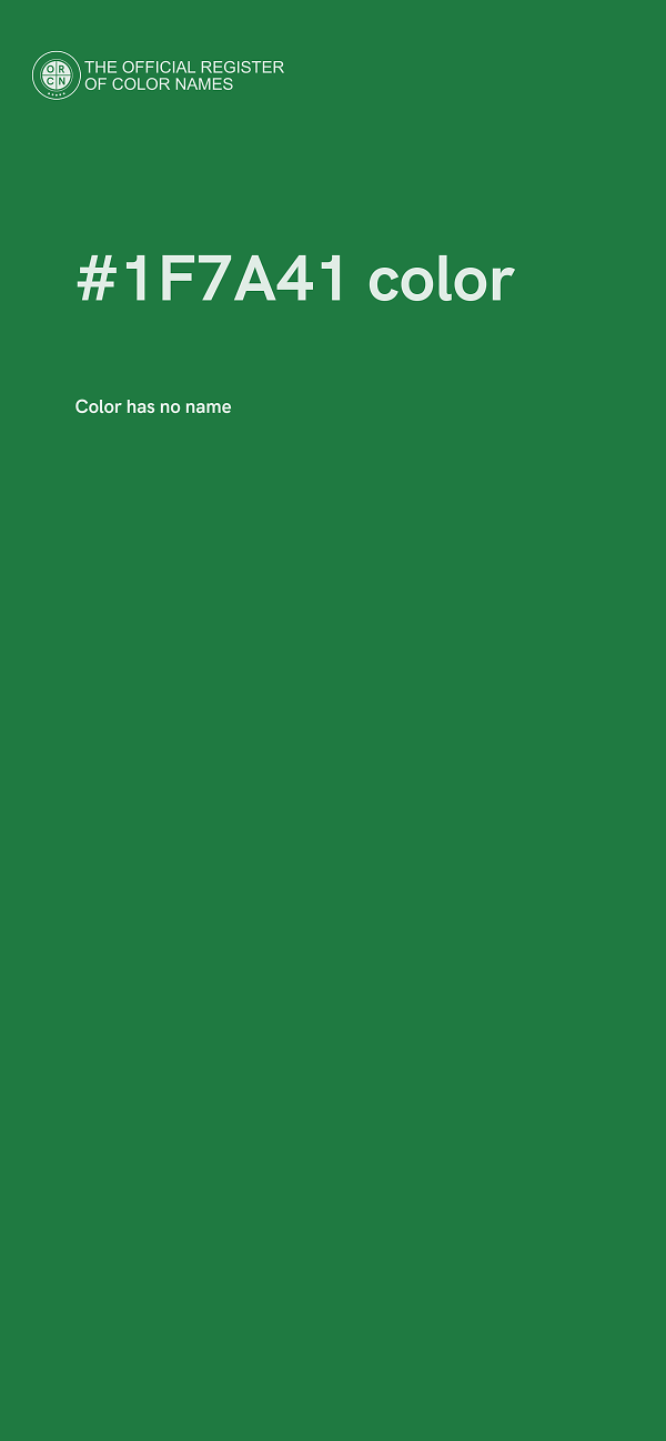 #1F7A41 color image