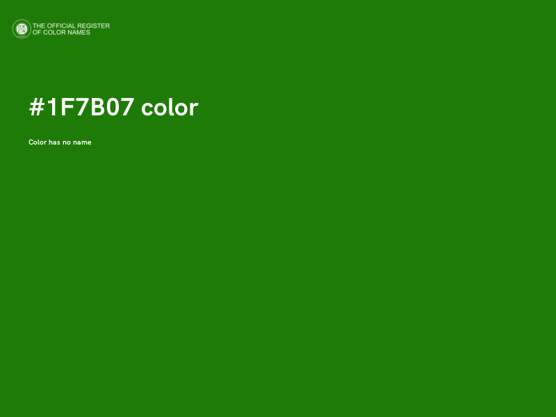 #1F7B07 color image