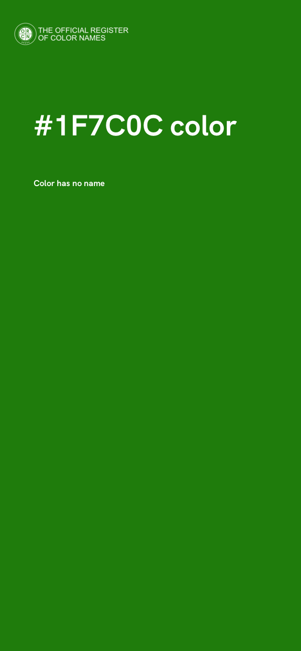 #1F7C0C color image