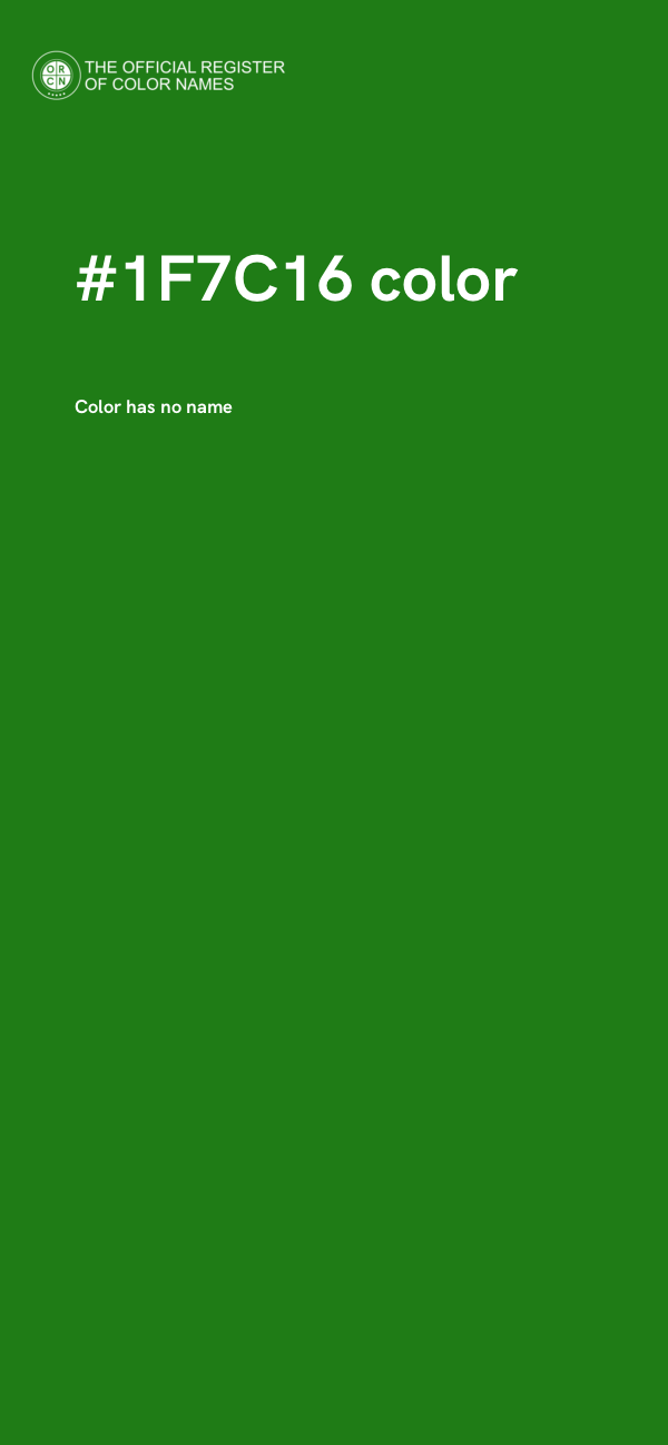 #1F7C16 color image