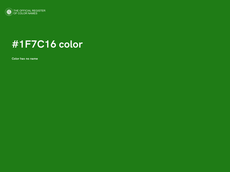 #1F7C16 color image