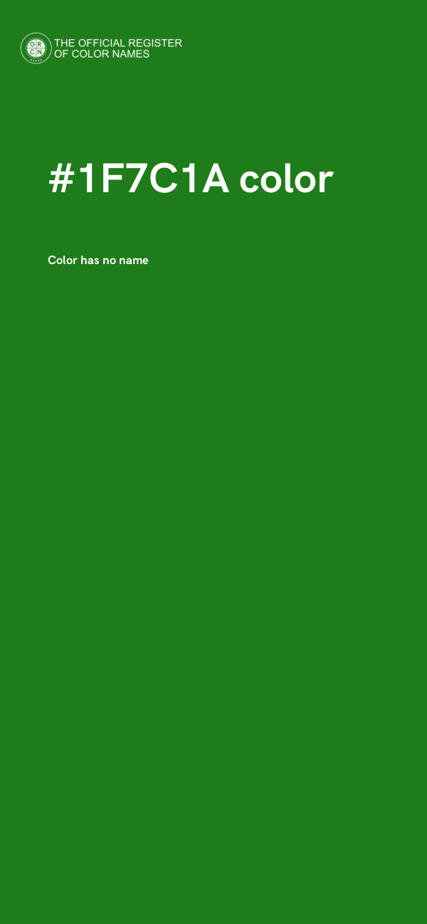 #1F7C1A color image