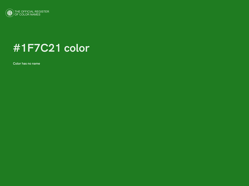 #1F7C21 color image