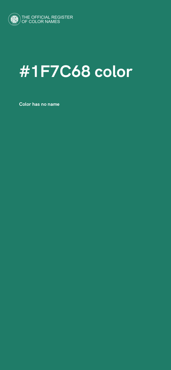 #1F7C68 color image