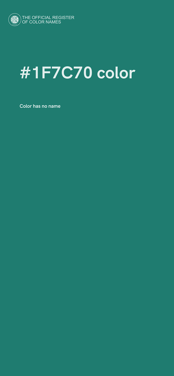 #1F7C70 color image