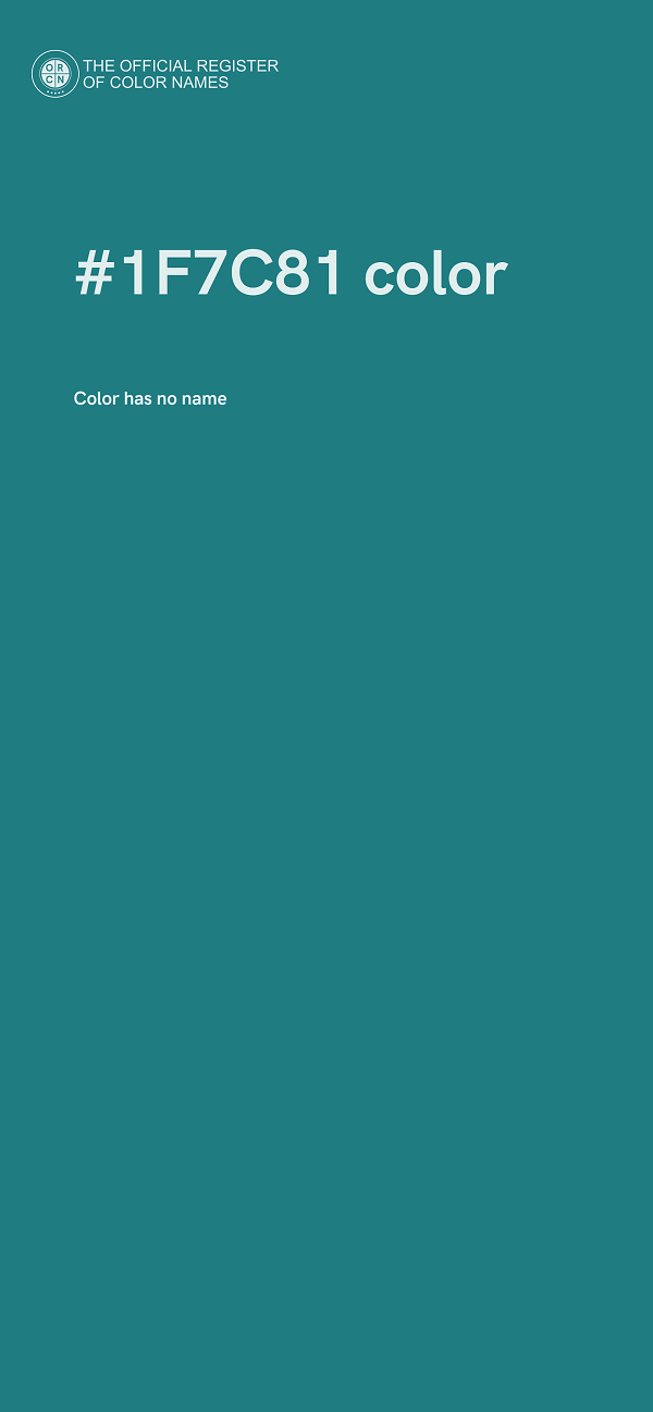 #1F7C81 color image